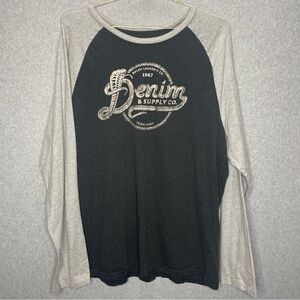 Denim & Supply Ralph Lauren Raglan Long Sleeve Shirt